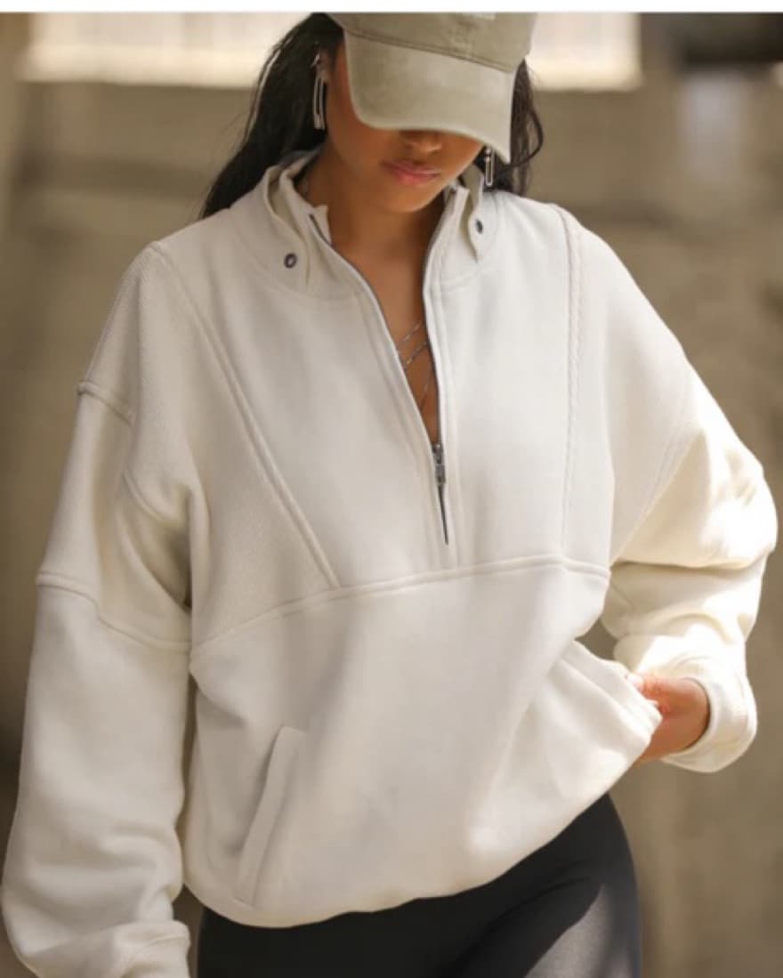 Joah Brown Retro Half Zip - Image 3