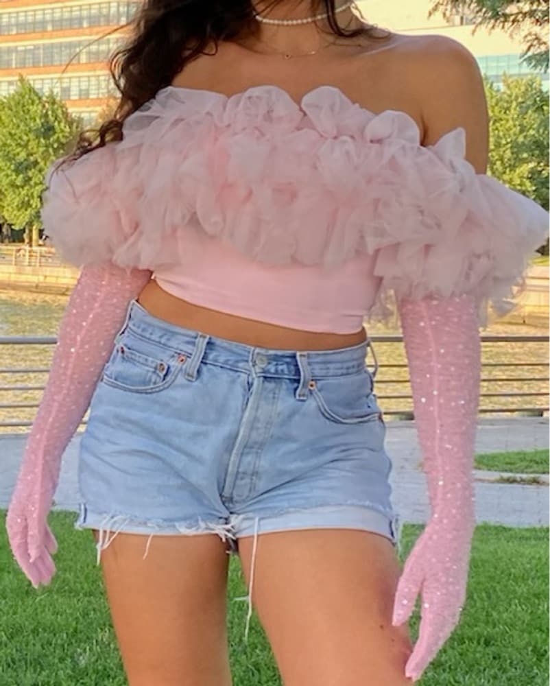 Dyspnea Pink Tulle Top - Image 4