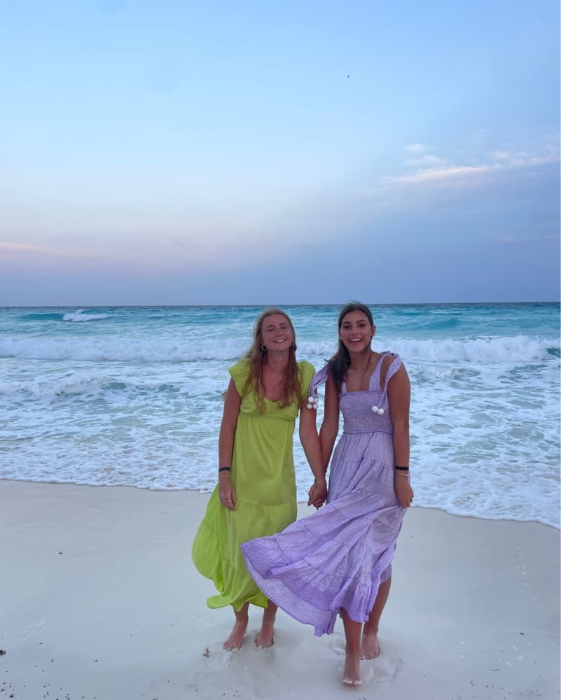 Purple Gingham Maxi Dress - Image 2