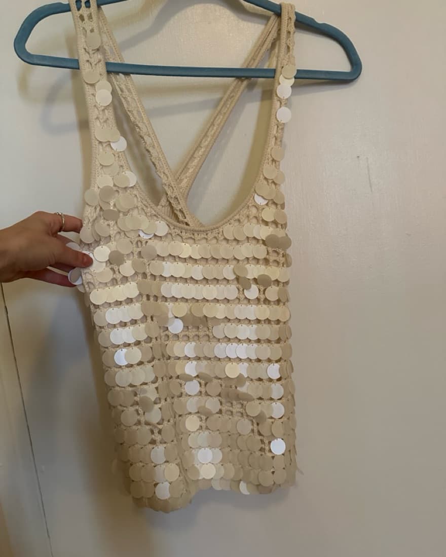 Spendid sp23 knit sequin top - Image 2