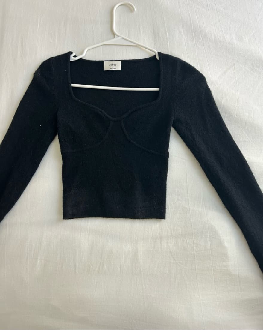 Aritza Long Sleeve Black Sweater Wilfred - Image 2