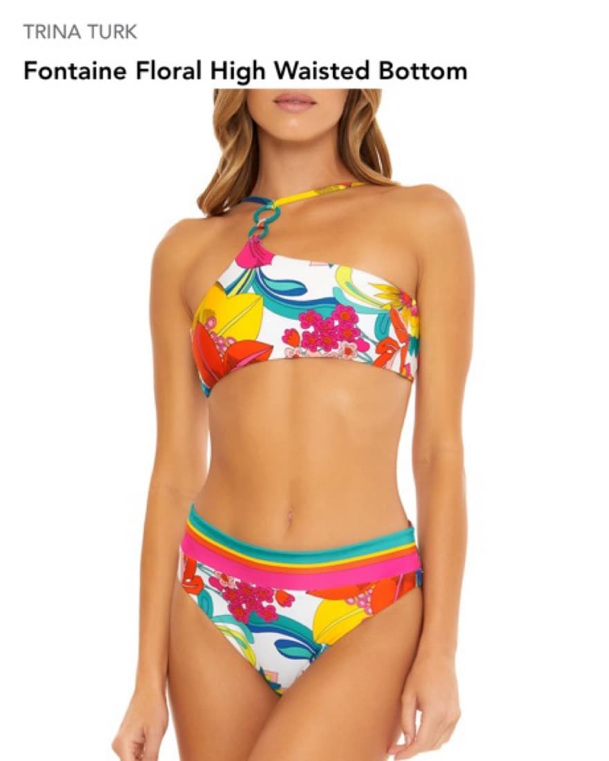 Trina Turk Floral High Waisted Bottoms - Image 2