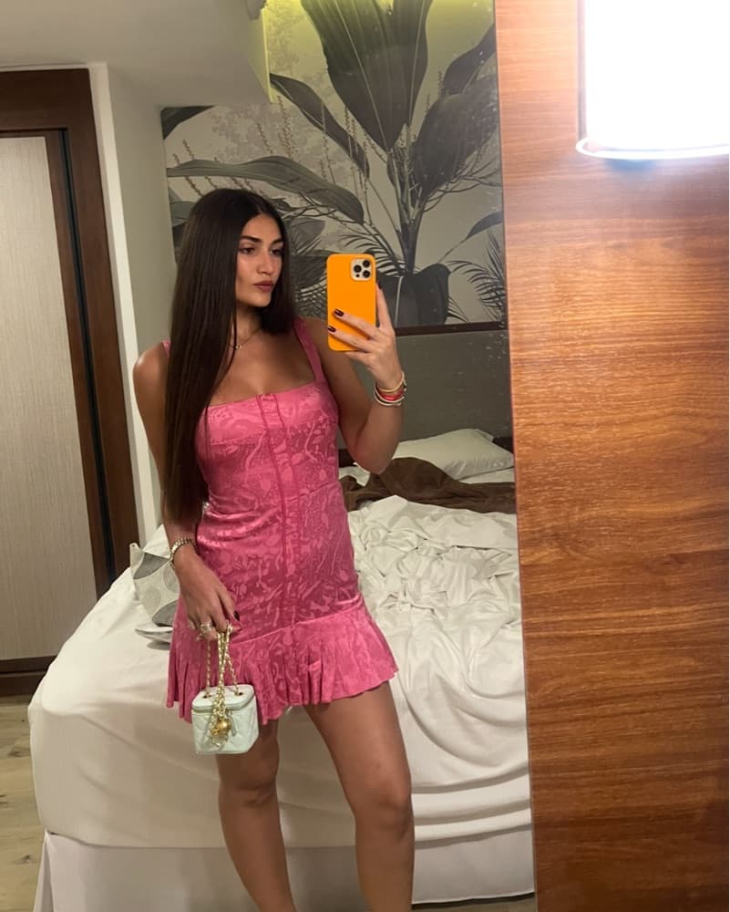 Alexis Satin Pink Dress! - Image 3