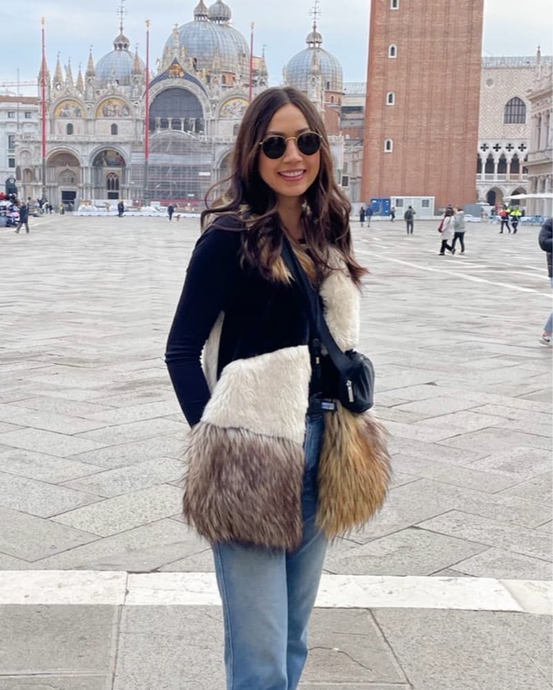 Steve Madden Faux Fur Long Vest - Image 1