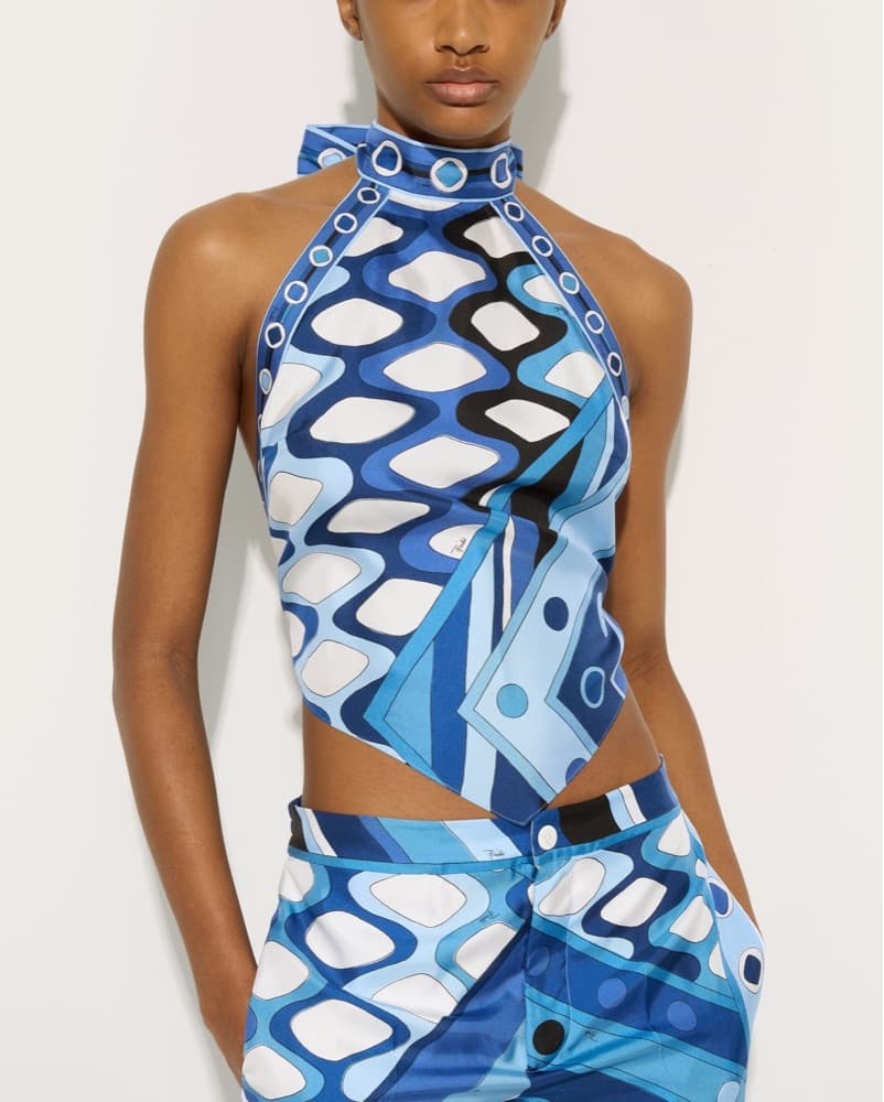 Pucci - VIVARA PRINT SLEEVELESS TOP - Image 1