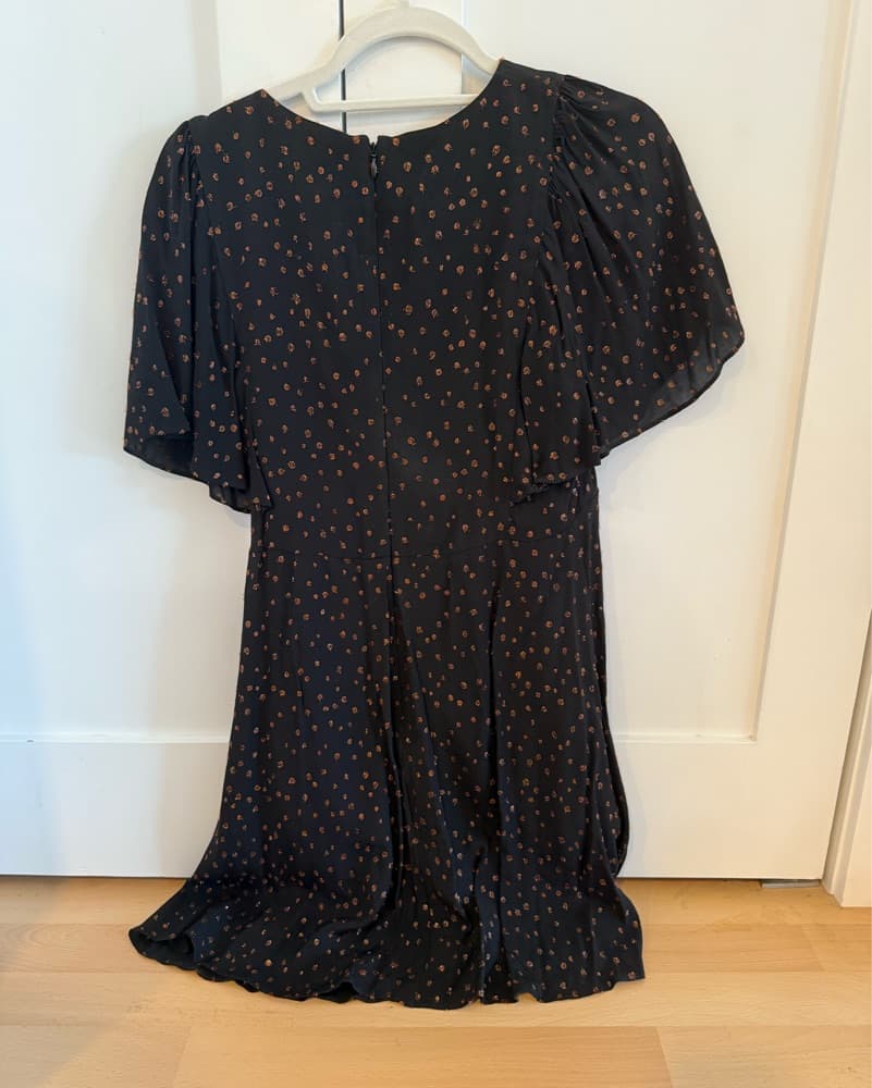 Madewell Black Gold Dress - Image 4