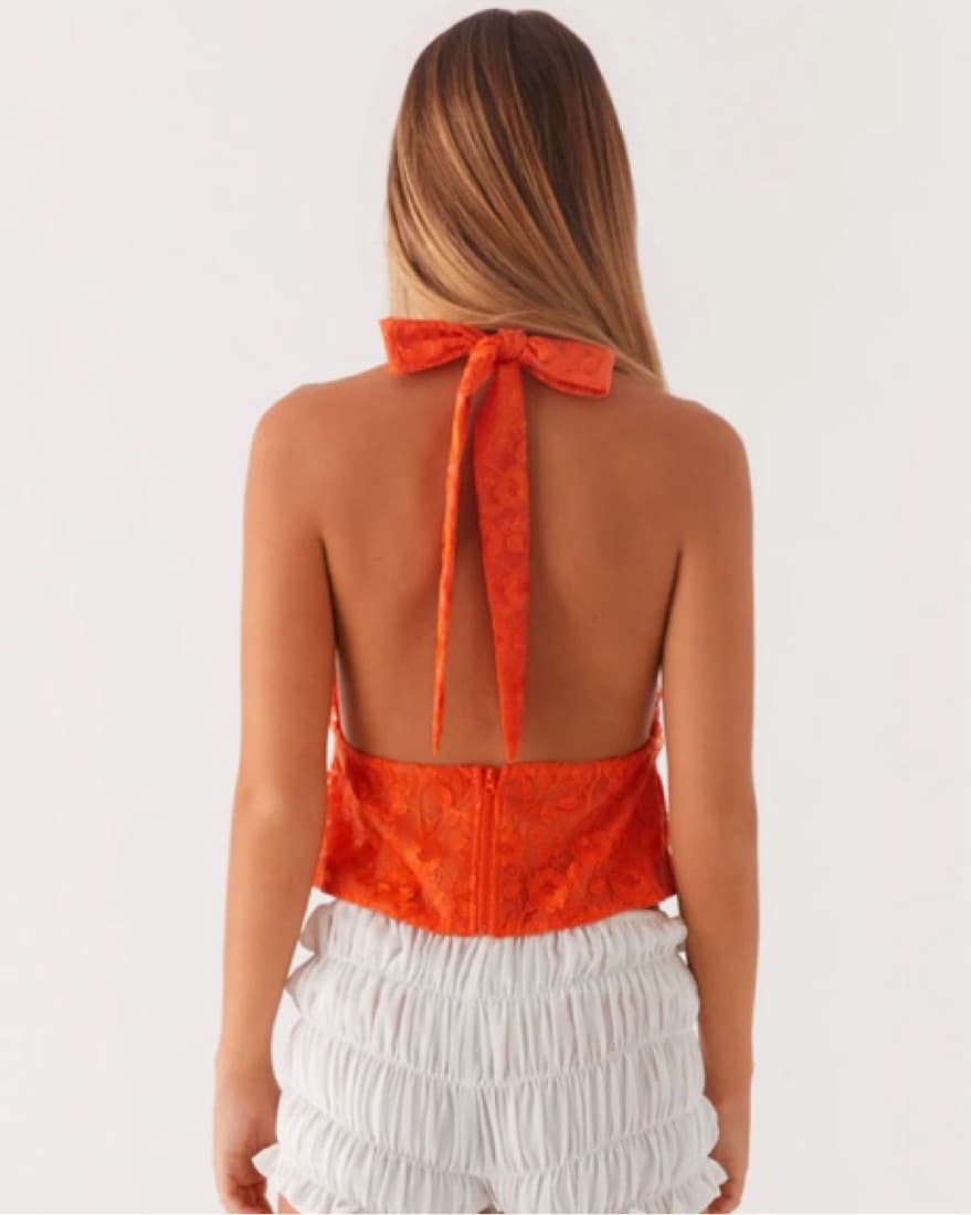 Peppermayo Best Self Top - Orange Floral - Image 5
