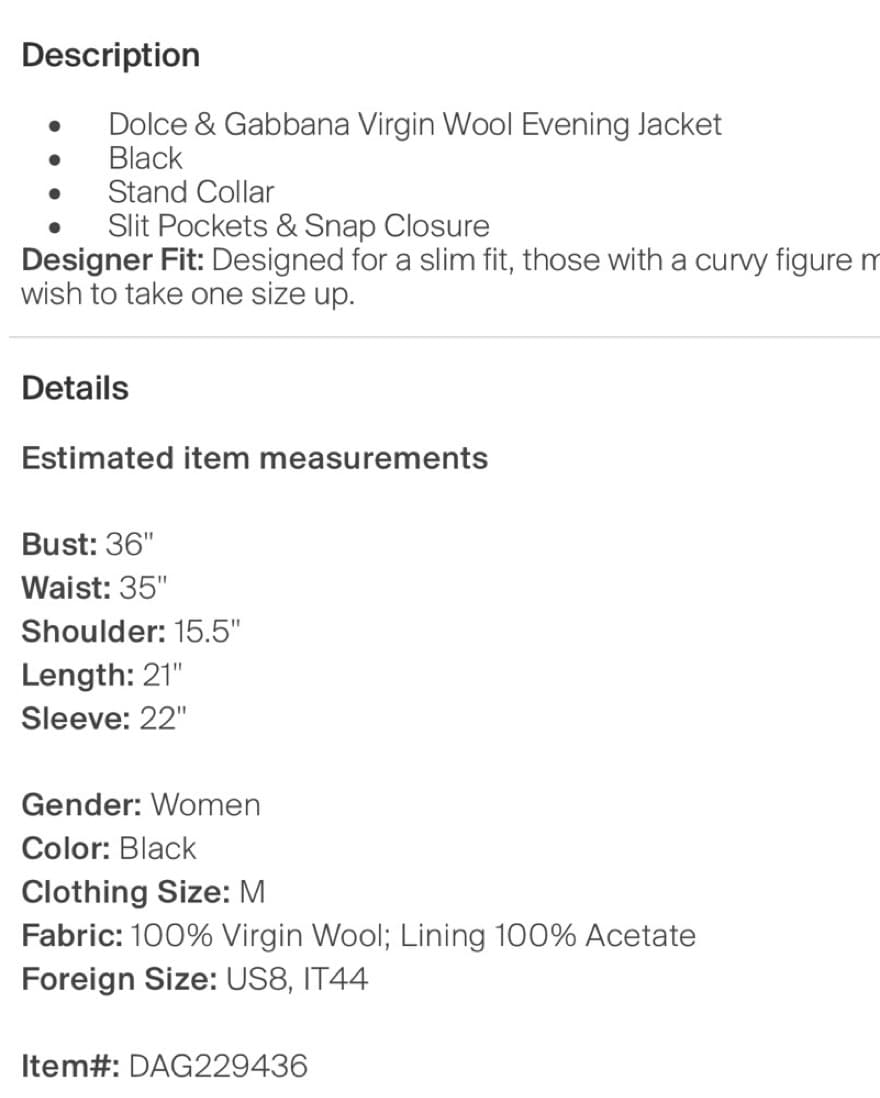 Dolce & Gabbana Virgin Wool Evening Jack - Image 4