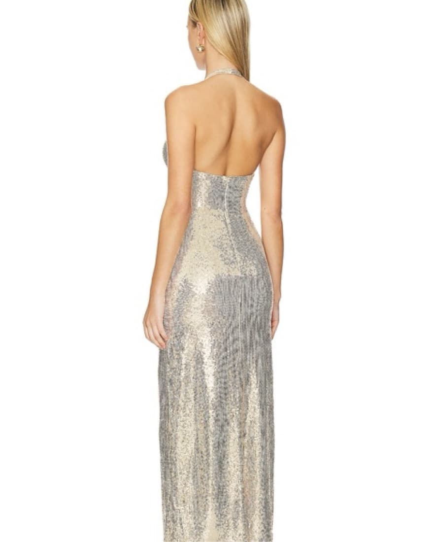Auteur Allegra halter Dress In beige  - Image 2
