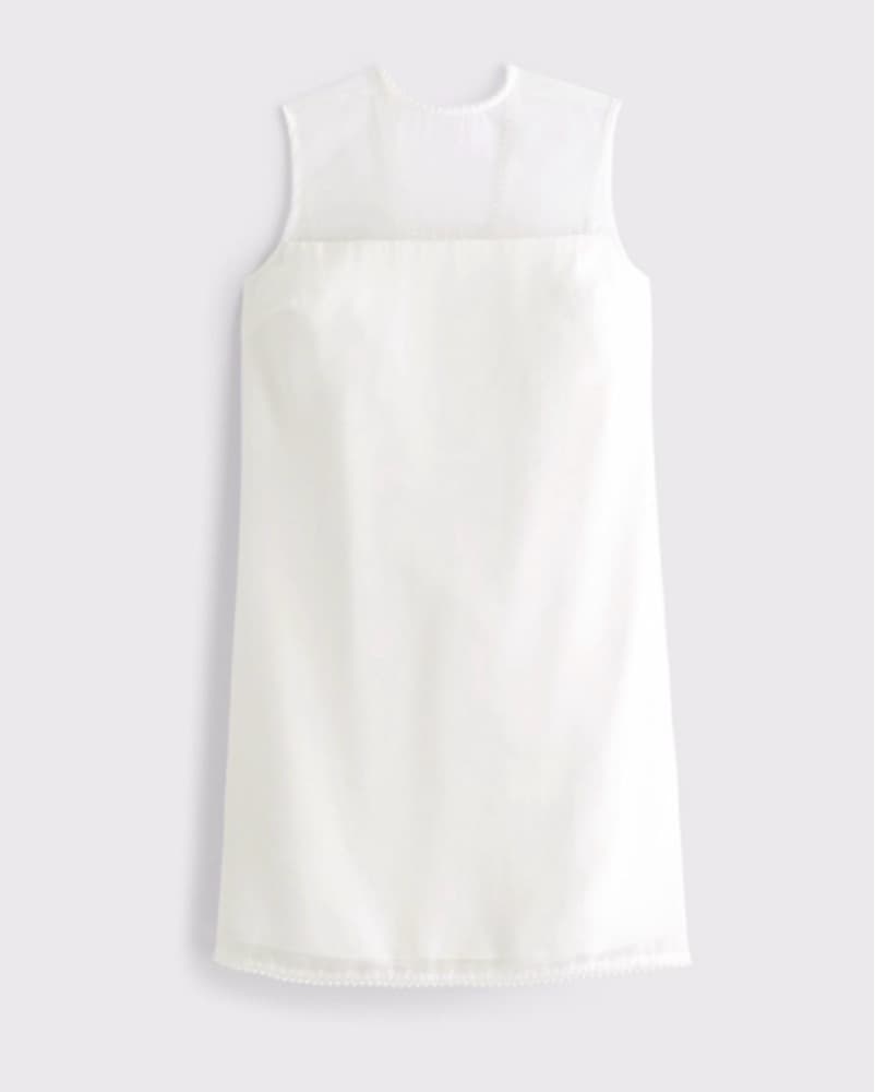 Faux Pearl High-Neck Mini Dress  - Image 4