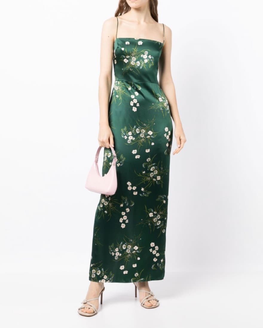 Reformation Frankie Silk Maxi Dress - Image 1