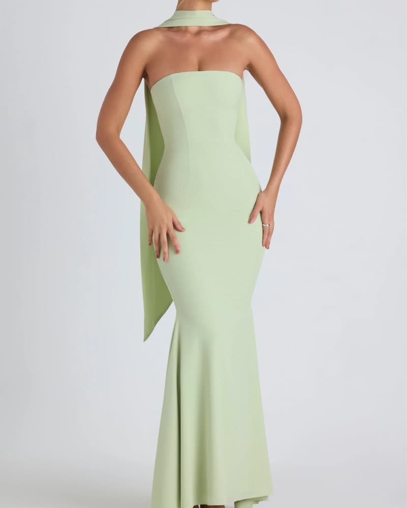 OhPolly Imogen Dress in Sage Green - Image 1