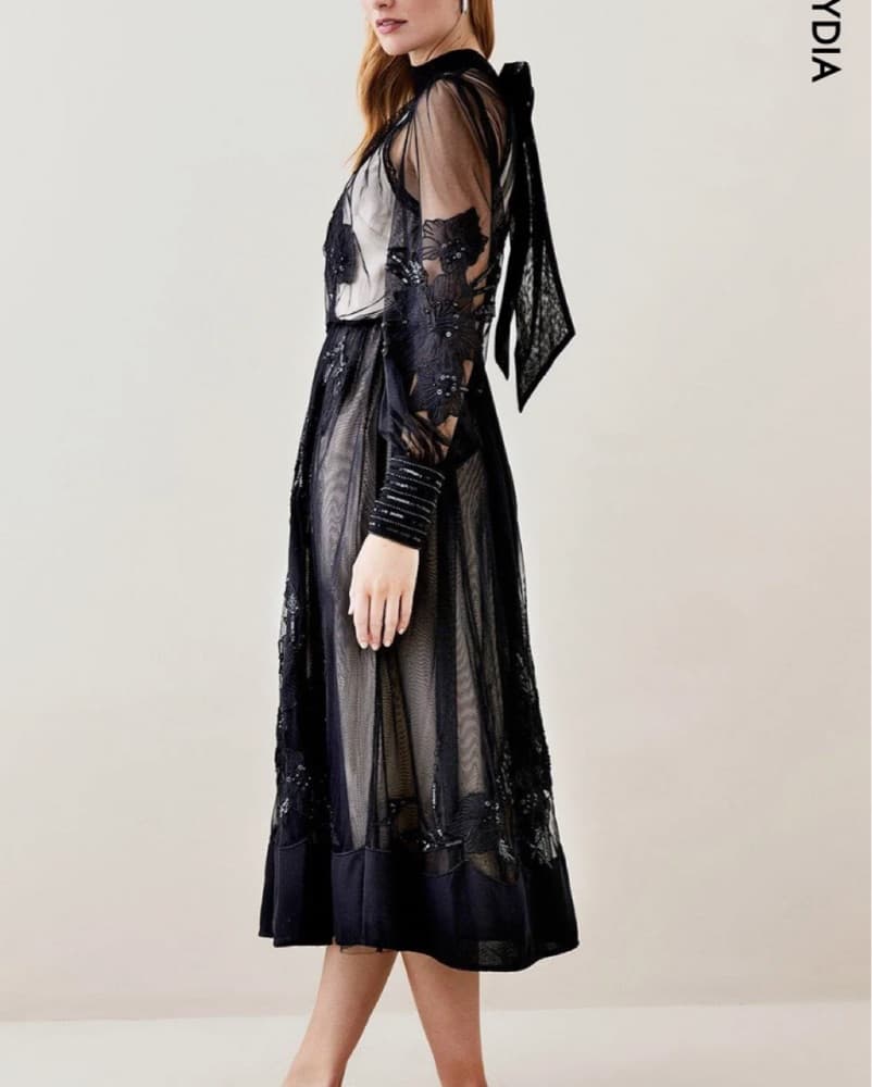 Karen Millen Floral Applique Dress - Image 2