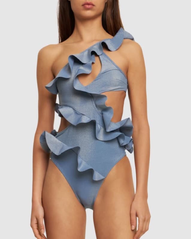 Zimmermann August Frill Swimsuit - Image 1