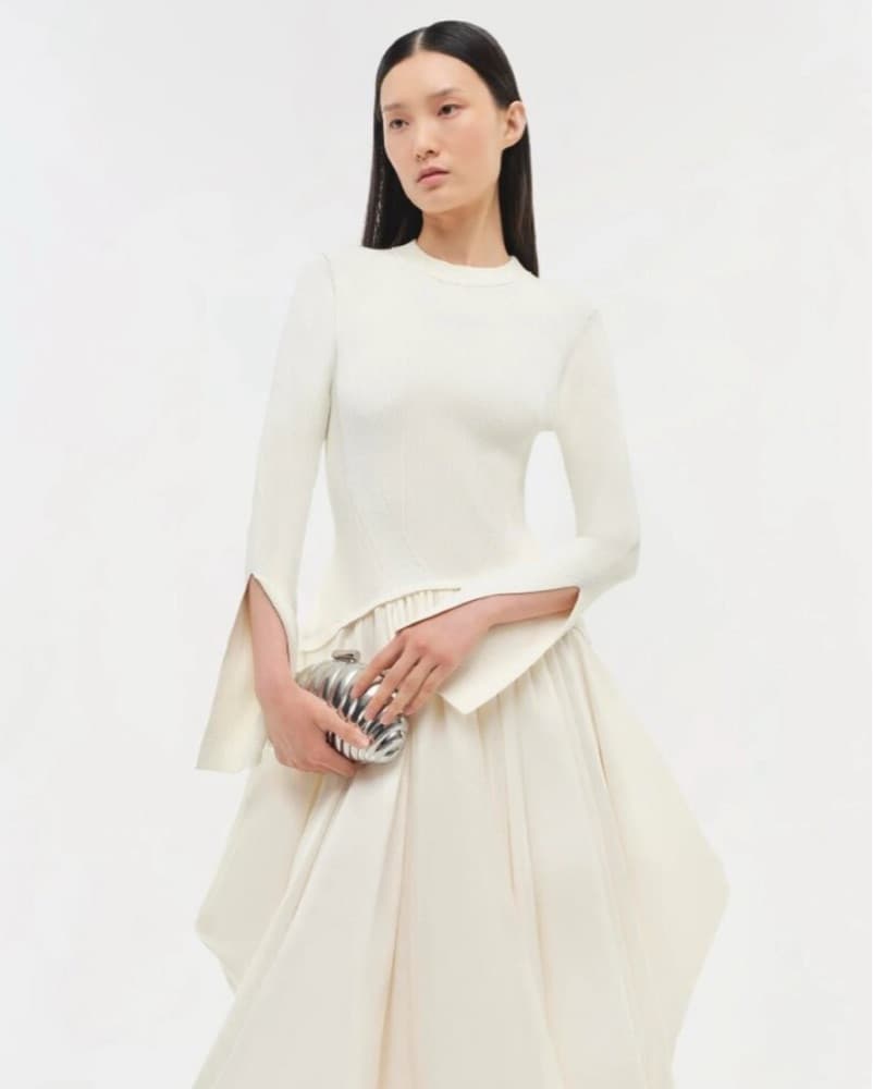 SIMKHAI Kenlie Dress (White, XS) - Image 1