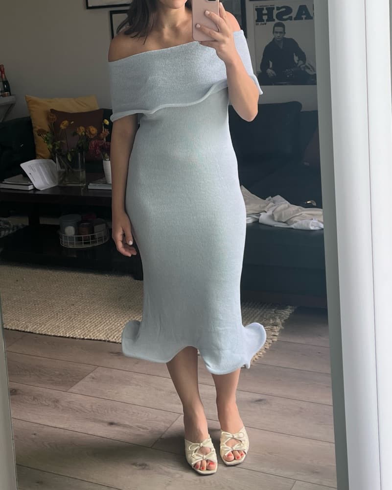 Meshki - Molly Off Shoulder Knit Midi - Image 3