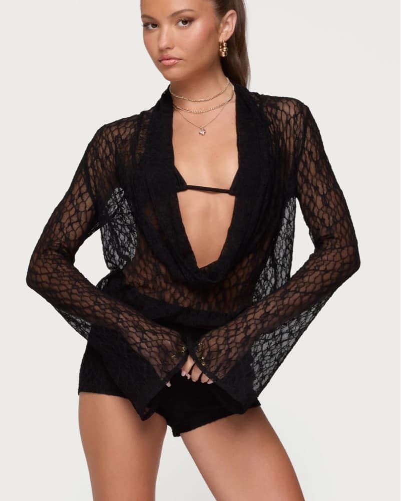 Edikted Lera Lacy Top - Image 1