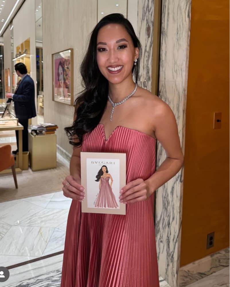 L’IDEE Strapless Gown In Dusty Rose - Image 3