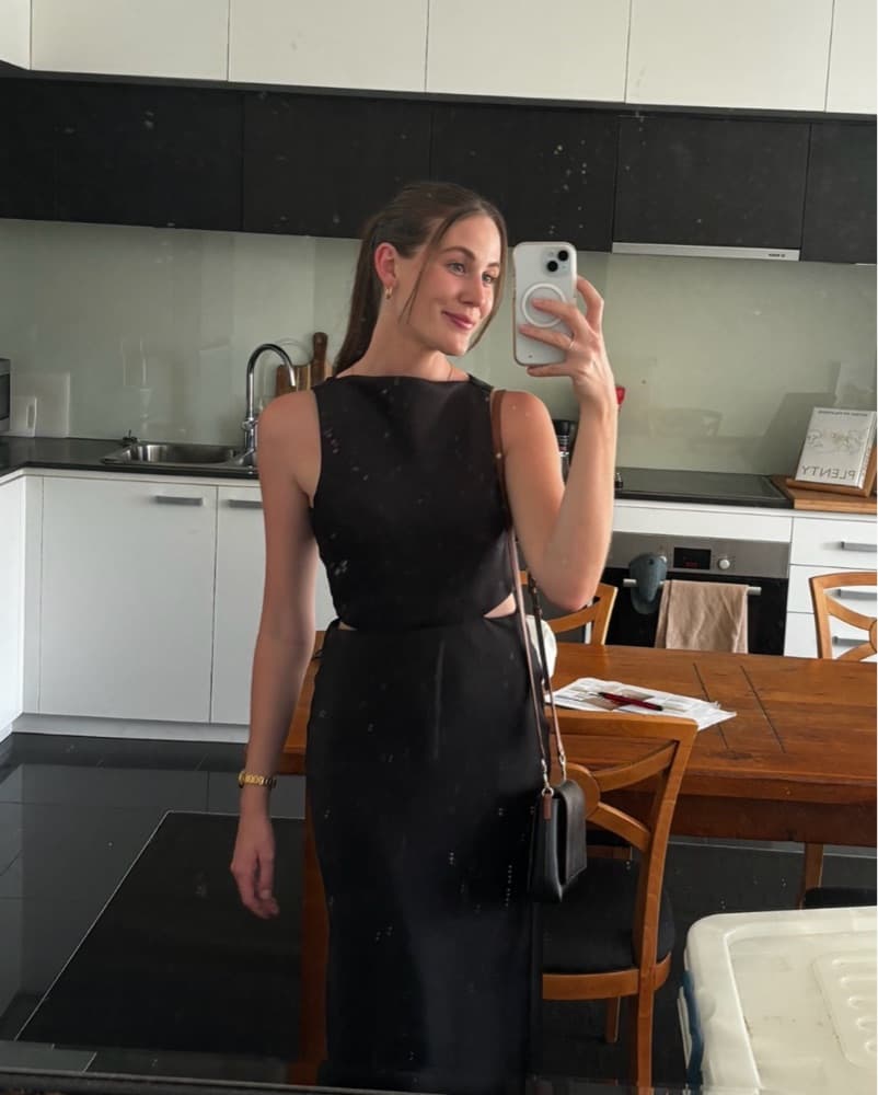 Bec + Bridge Black Cut Out Midi Dress  - Image 4