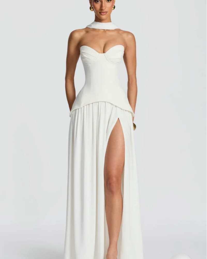 VIETTA MAXI DRESS - IVORY  - Image 3
