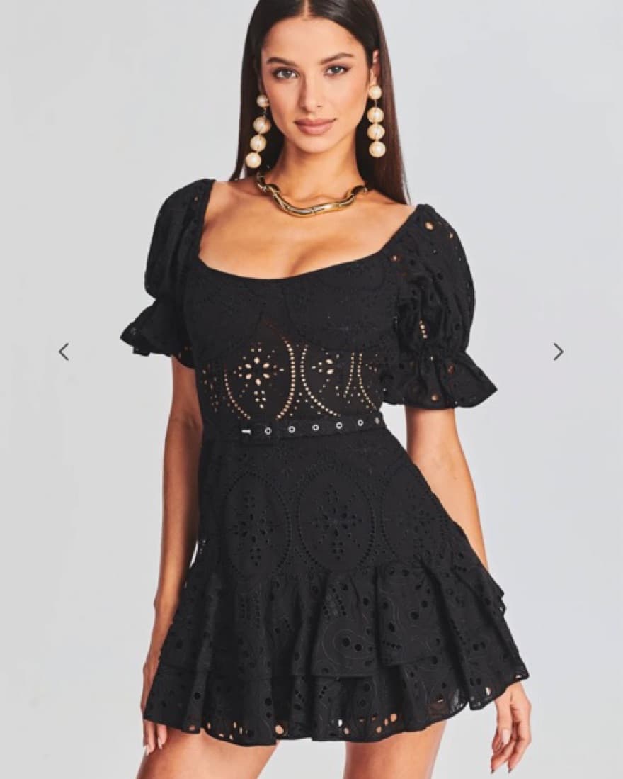 $600 Charo Ruiz jean Black Dress - Image 1