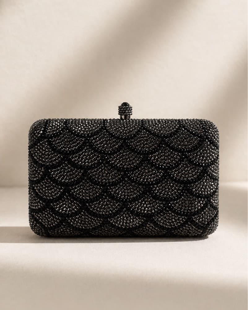 Elegant Beaded Clutch Bag - Image 1
