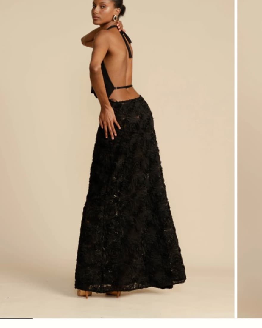Aricina Ori Adriana Long Black Dress - Image 2