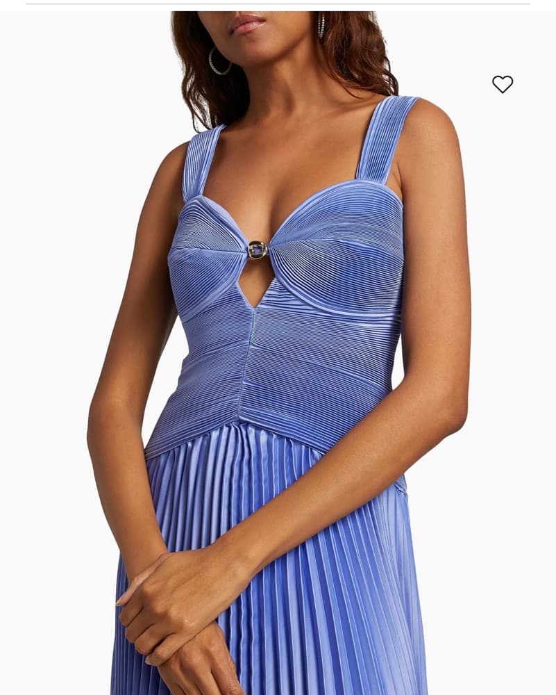 Amur Alaia Pleated Sweetheart Gown - Image 6