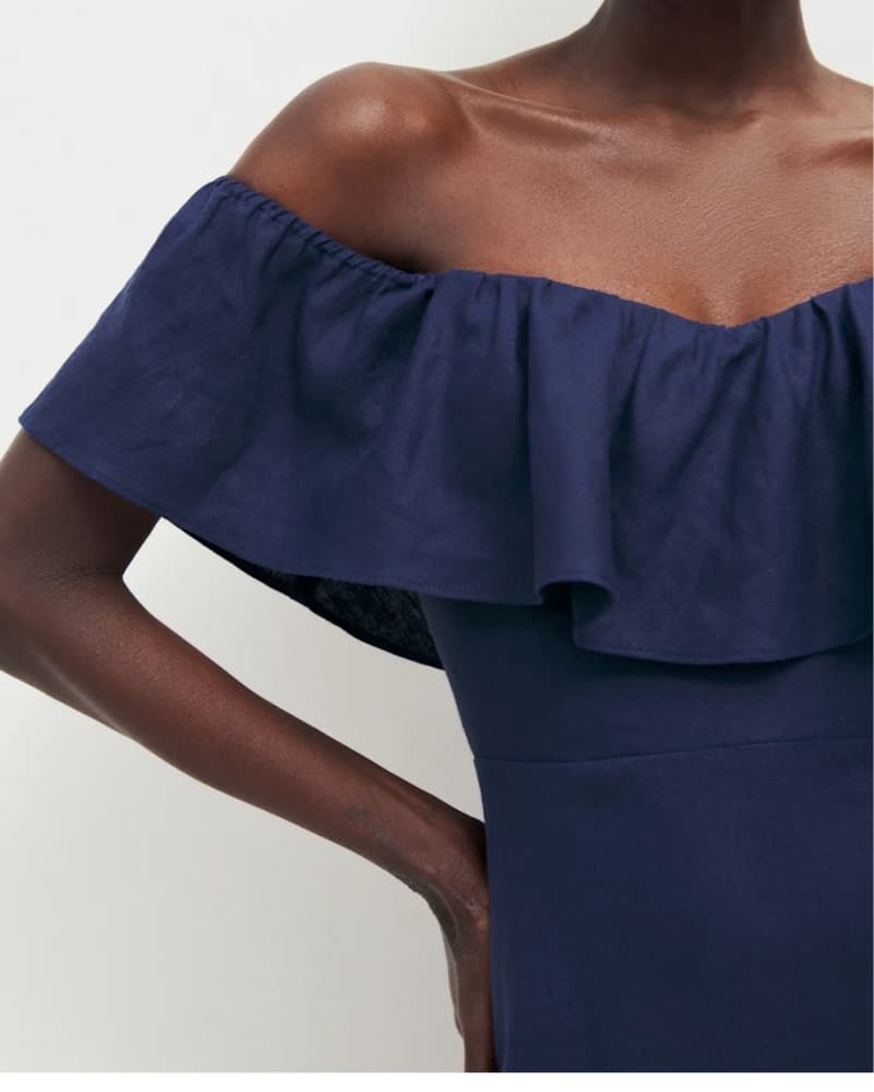 Reformation Baela Linen Dress - Image 6