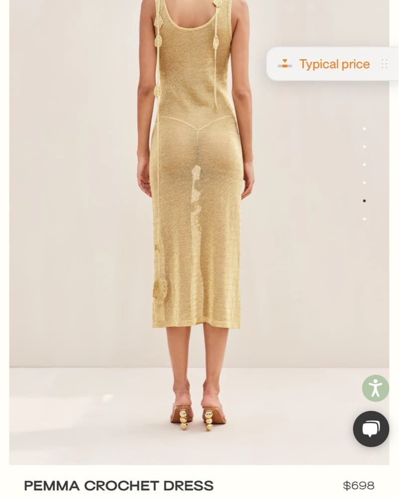 Cult gaia Gold Knit Dress - Image 5