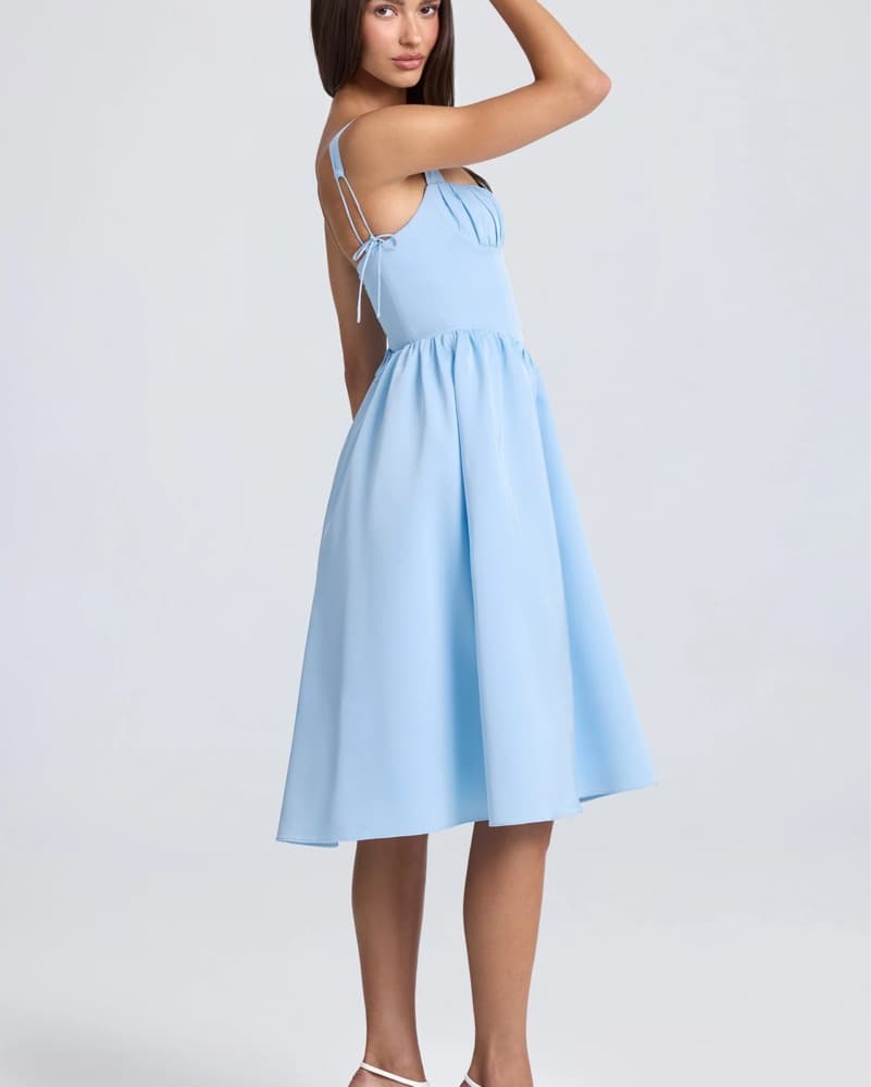 Baby Blue Marguerite Oh Polly Midi Dress - Image 3