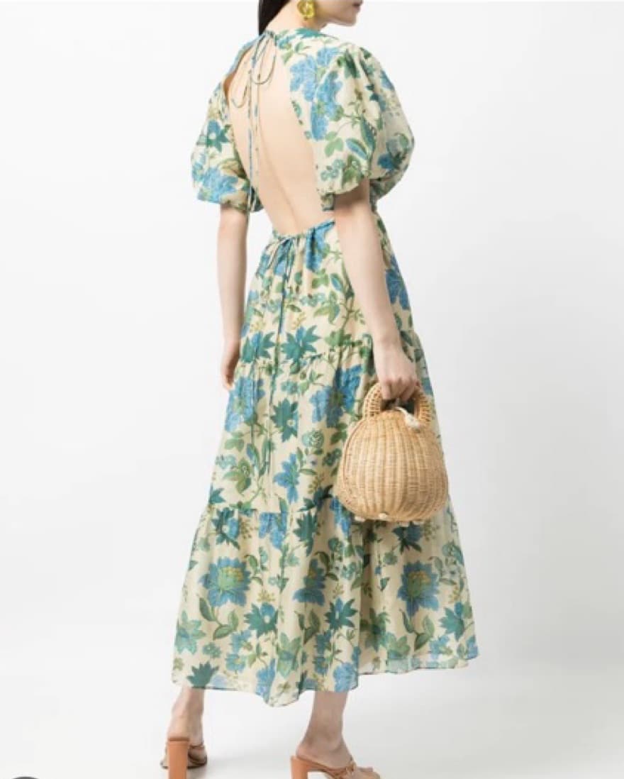 SIR Cecelia Puff Sleeve Dress Size 0 - Image 2