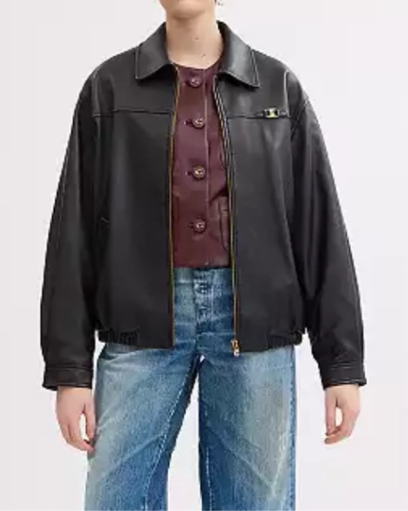 Coach Oversized Leather Jacket  - Image 3