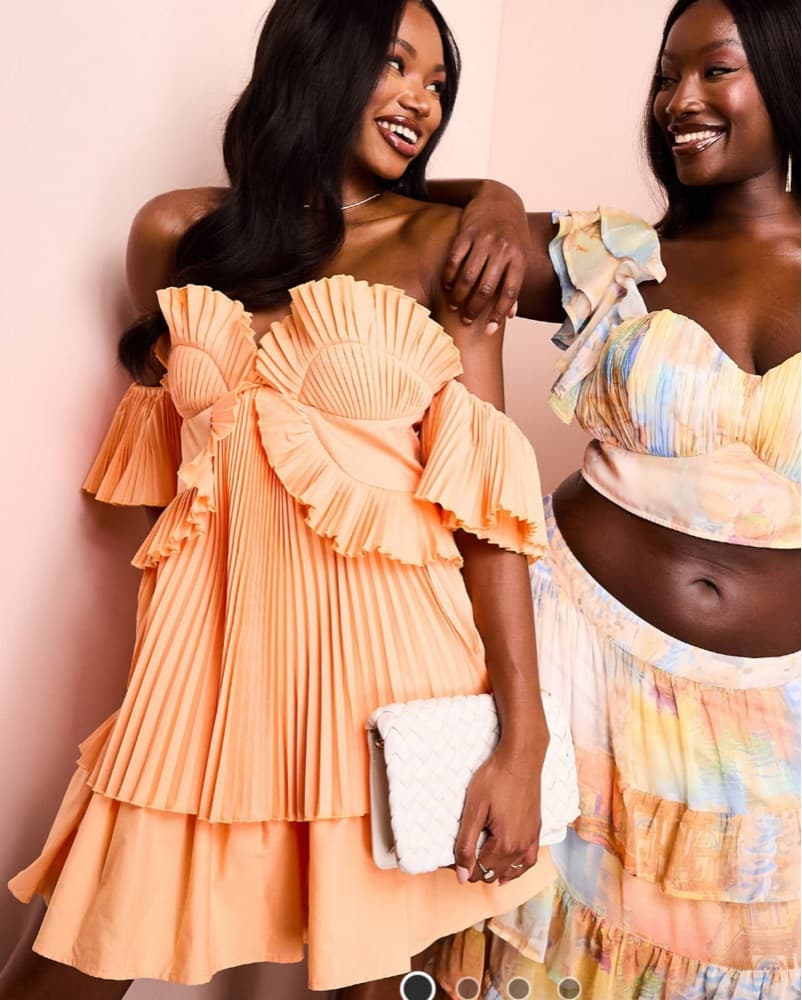Orange Mini Dress - Image 2