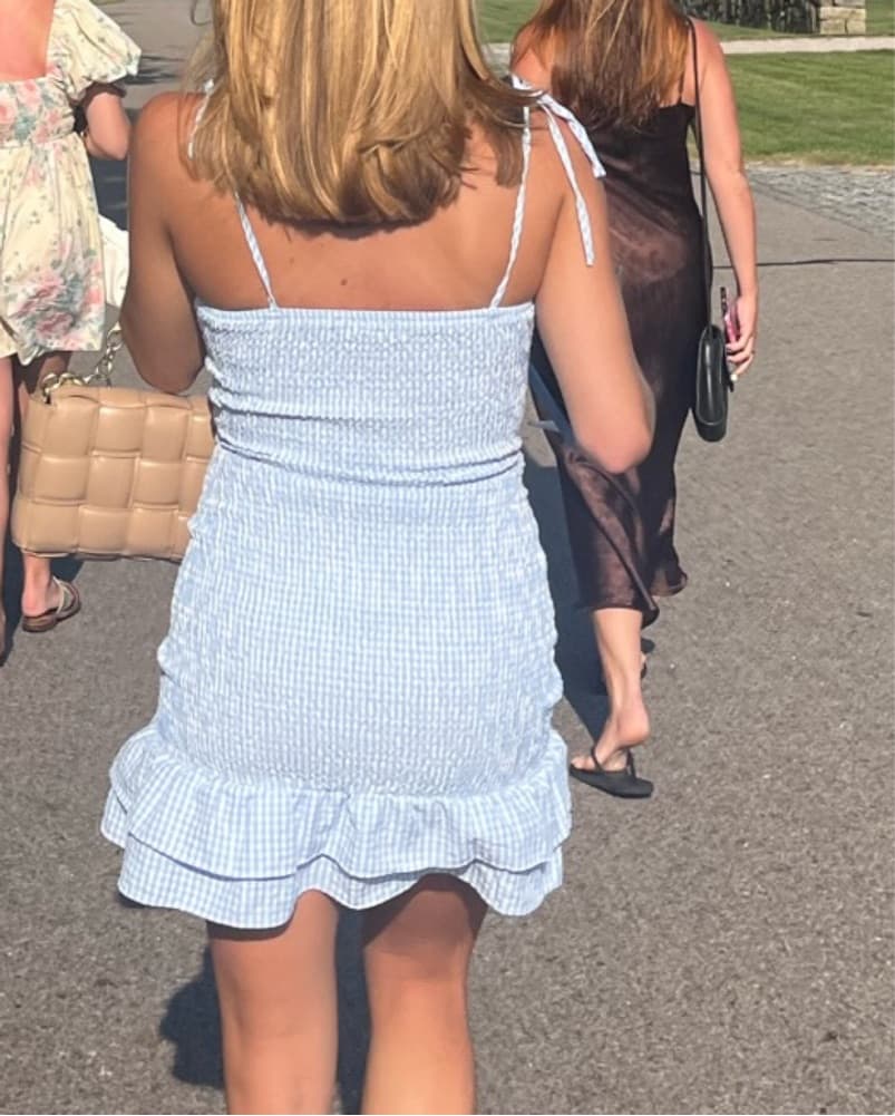 Gingham Tie Dress - Image 2