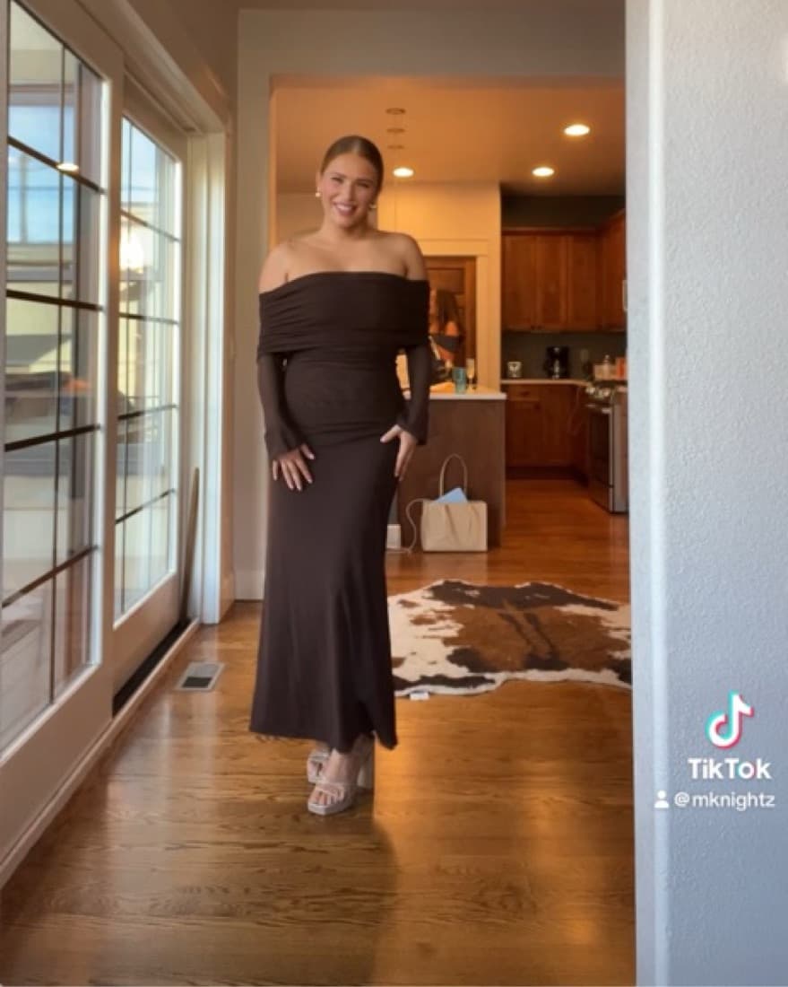 Brown Off The Shoulder Meshki  - Image 6
