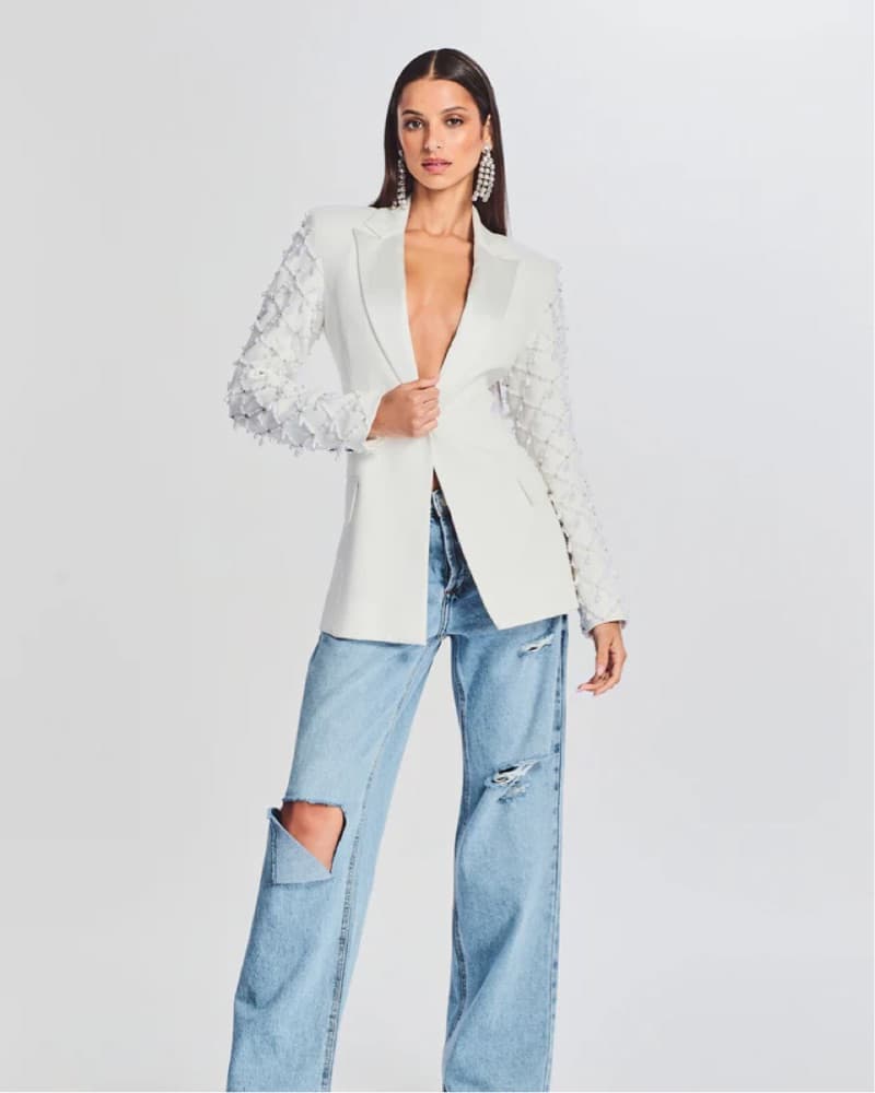 Blazer With Pearls  - Image 2