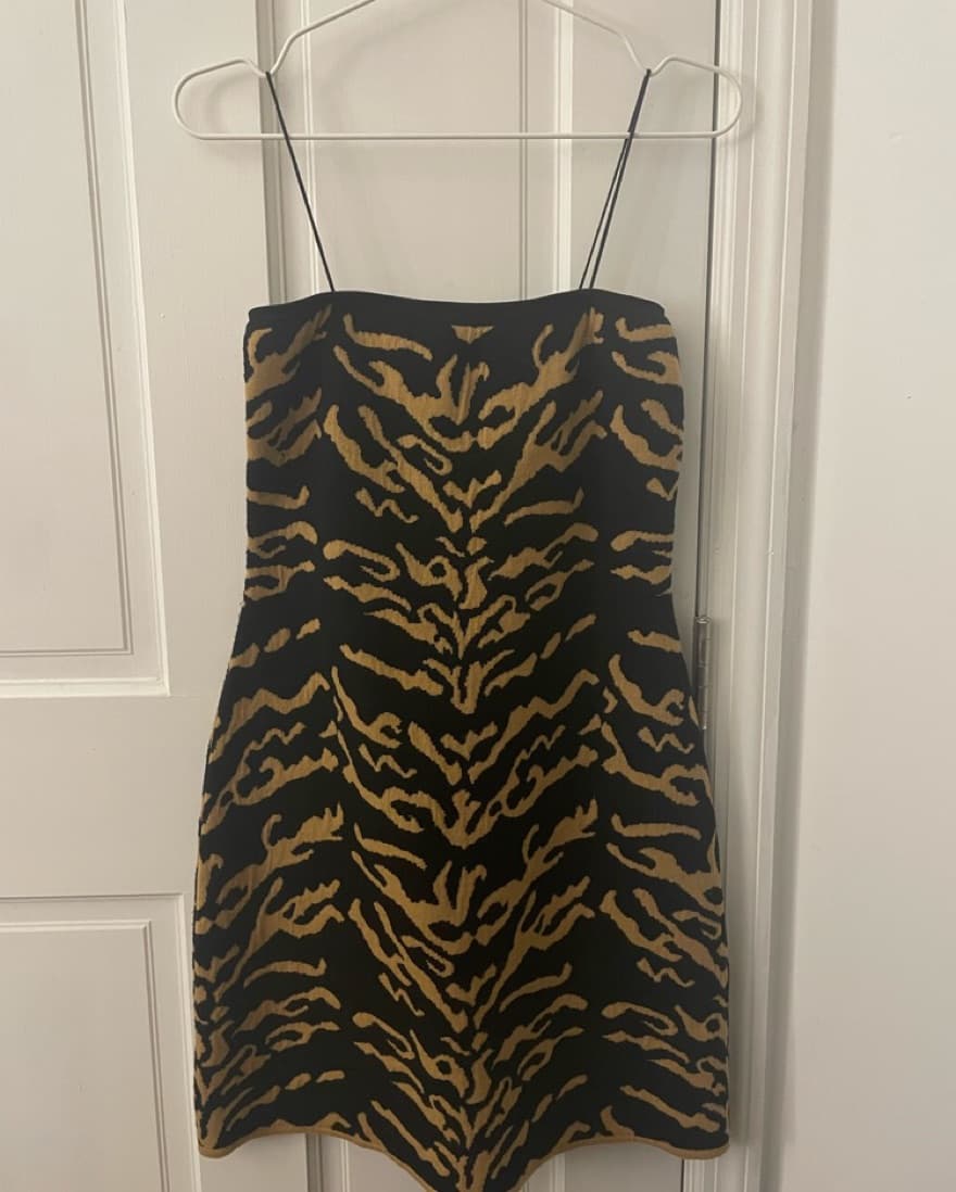 Missoni Tiger Print Wool Mini Dress - Image 1