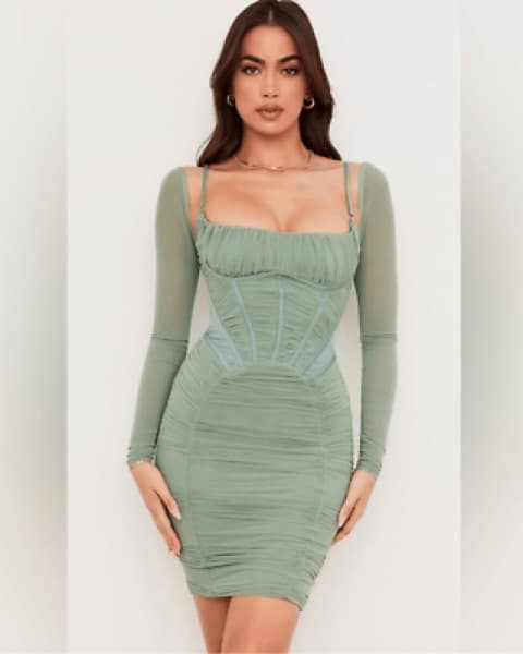 House of CB Green Dress - Image 2