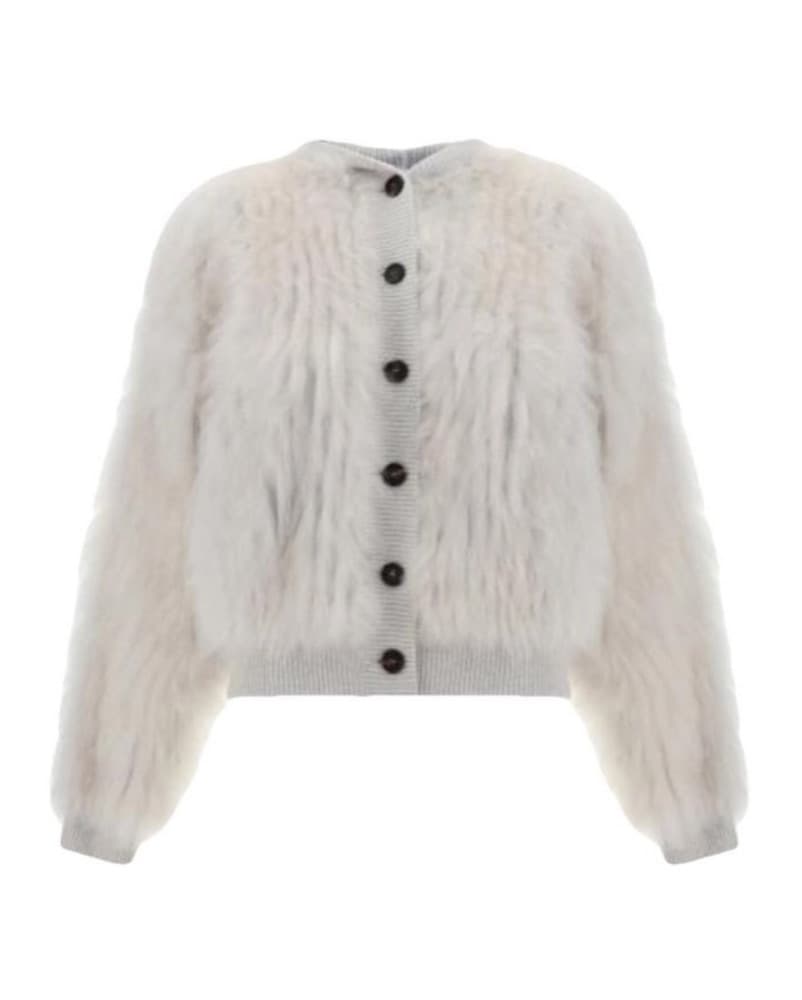 Brunello Cucinelli Cashmere Fur Cardigan - Image 2