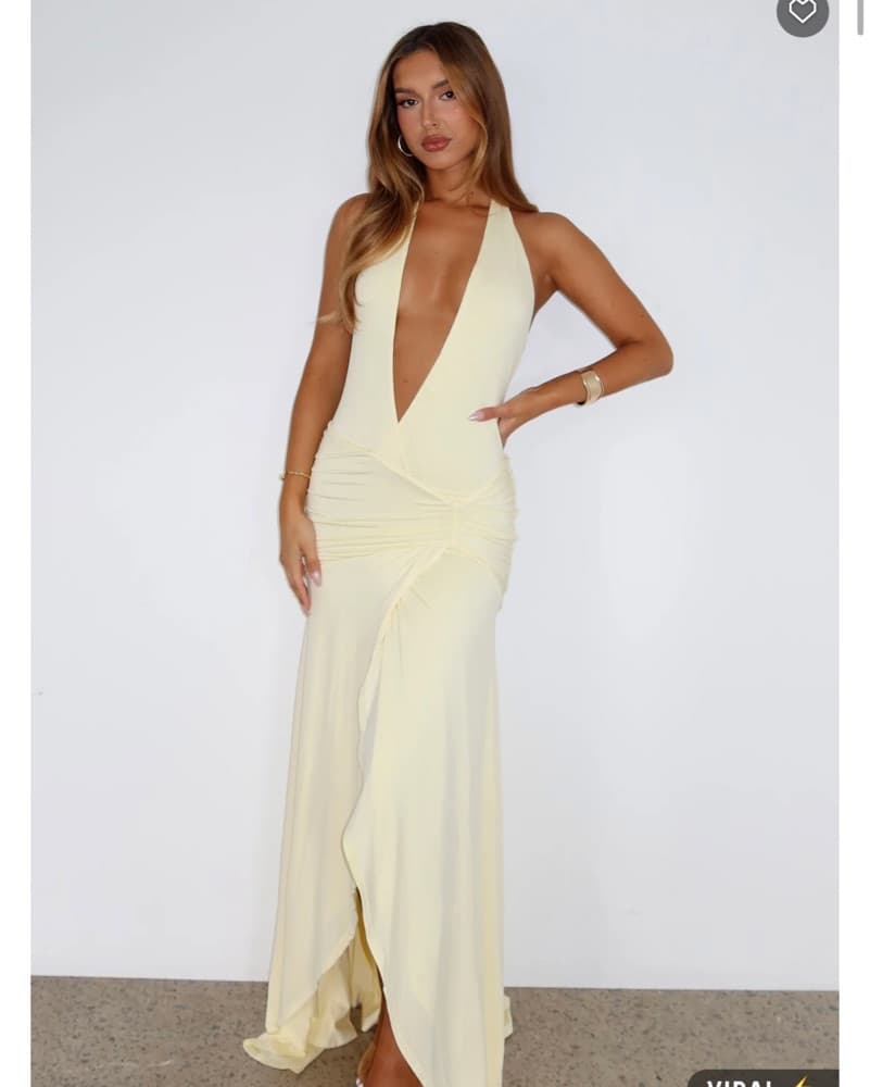 Butter Yellow Maxi Dress - Image 1