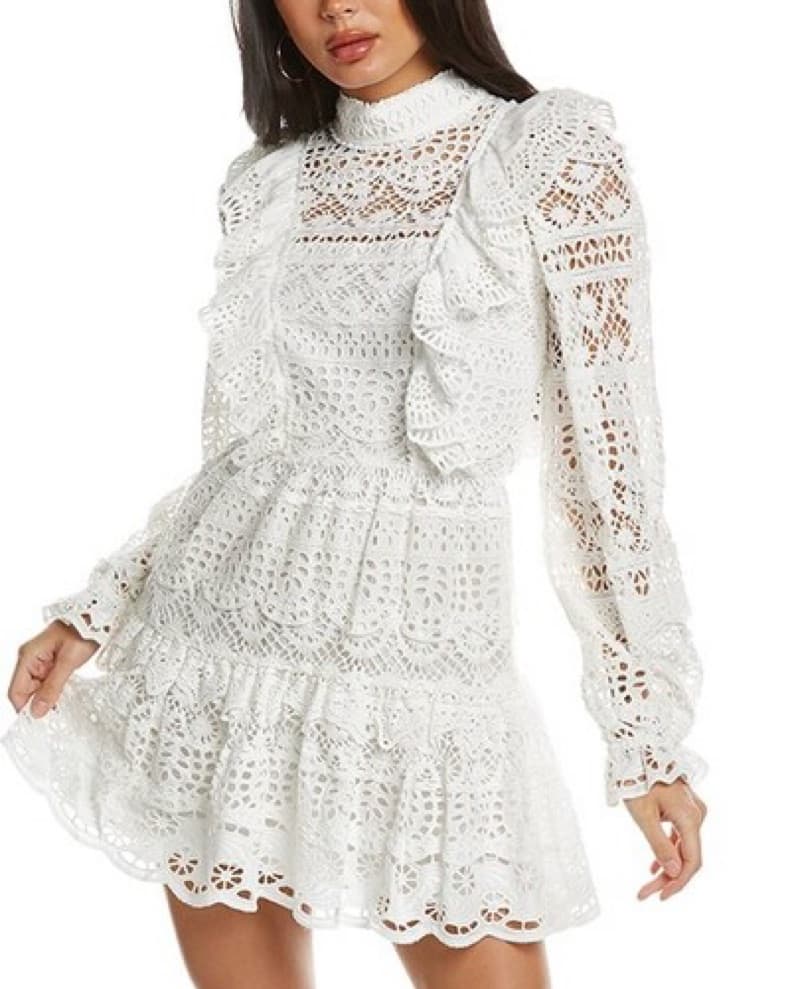 Sea NY White Lace Dress  - Image 3