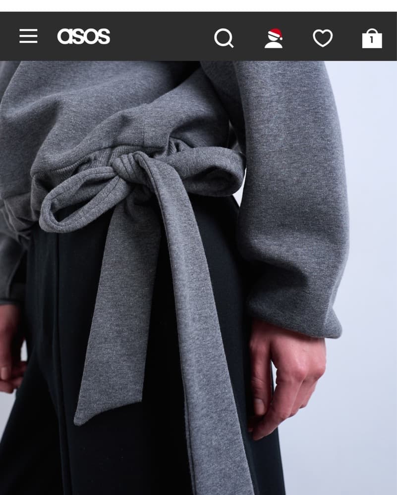 Asos Tie Hoodie  - Image 2