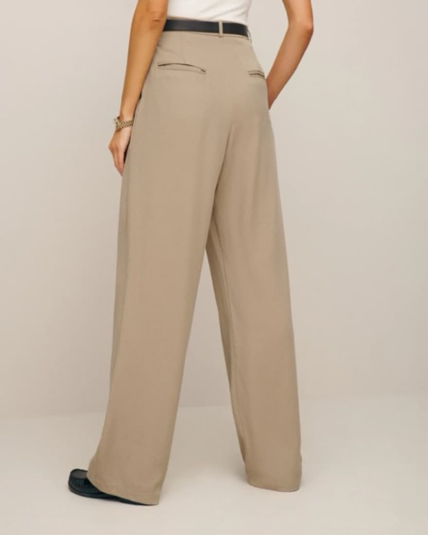 Reformation Khaki Mason Pant - Image 3