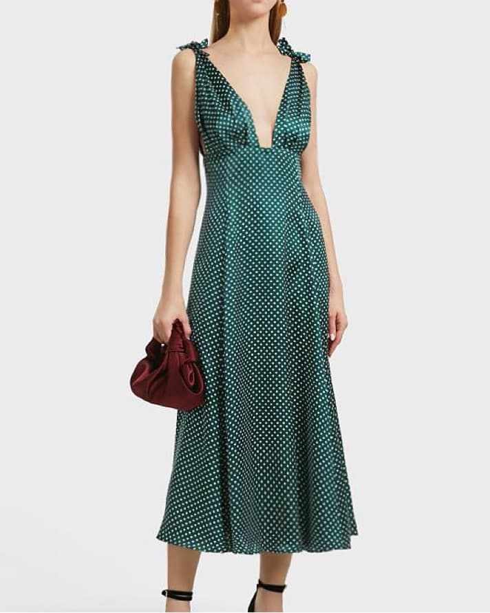 Alexa Chung Silk Polka Dot Dress - Image 2