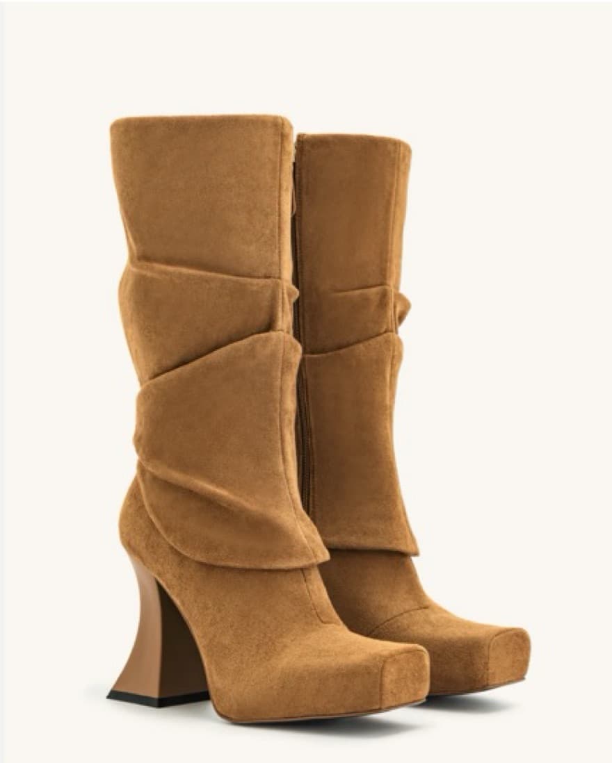 JW Pei Suede Slouch Boots - Image 1