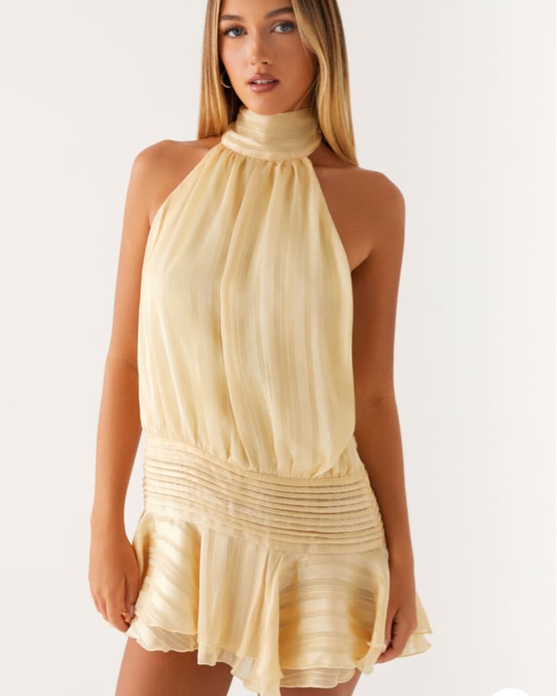 Elegant Sunshine Ruffle Dress - Image 2