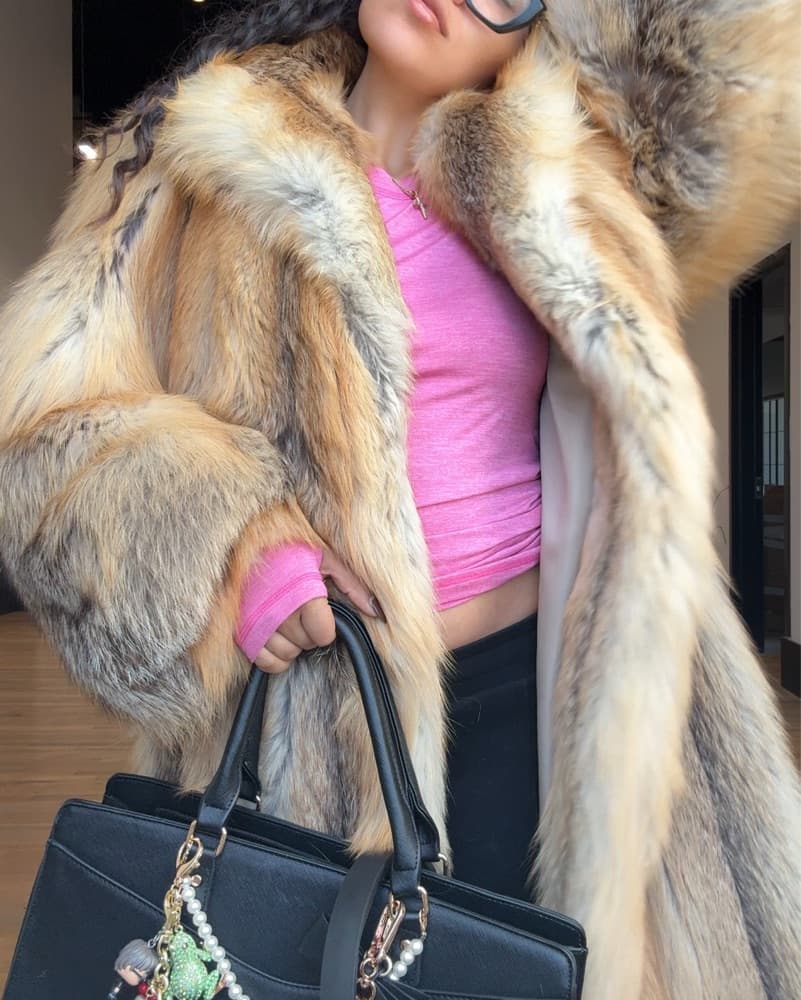 Long Fur Coat - Image 2