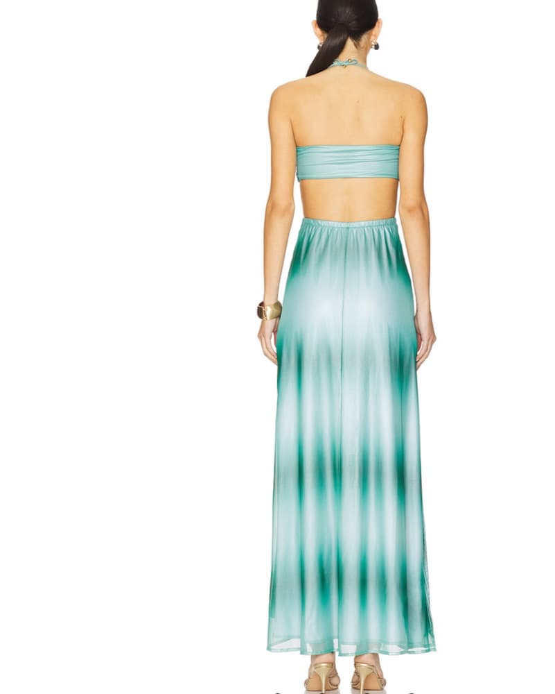 Lazuli Long Dress In Marea - Image 3