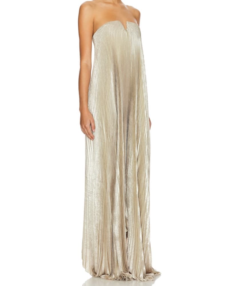 L'IDEE Gown in Gold Shimmer - Image 3